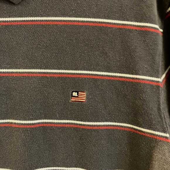 Young Men’s  Polo Jeans Company Green & White Polo Shirt Size M EUC. - Picture 3 of 4